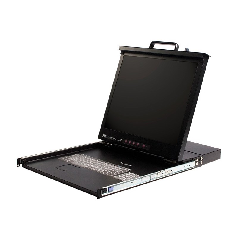 StarTech.com 1U 19in Rackmount LCD Console with Integrated 8 Port KVM Switch