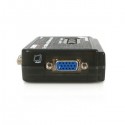 StarTech.com 2 Port Black USB KVM Switch Kit with Audio and Cables