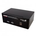 StarTech.com 2 Port DVI VGA Dual Monitor KVM Switch USB with Audio &amp;amp; USB 2.0 Hub