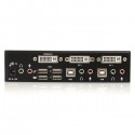 StarTech.com 2 Port DVI + USB KVM Switch with Audio - KVM switch - USB 2.0 Hub - 2 ports - 1 local user - 1U