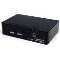 StarTech.com 2 Port High Resolution USB DVI Dual Link KVM Switch with Audio - KVM / audio / USB switch - USB - 2 p