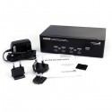 StarTech.com 4 Port DVI VGA Dual Monitor KVM Switch USB with Audio &amp;amp; USB 2.0 Hub