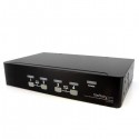 StarTech.com 4 Port 1U Rack Mount USB KVM Switch with OSD - KVM switch - USB - 4 ports - 1 local user - 1U - exter