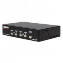 StarTech.com 4 Port High Resolution USB DVI Dual Link KVM Switch with Audio - KVM / audio / USB switch - USB - 4 p