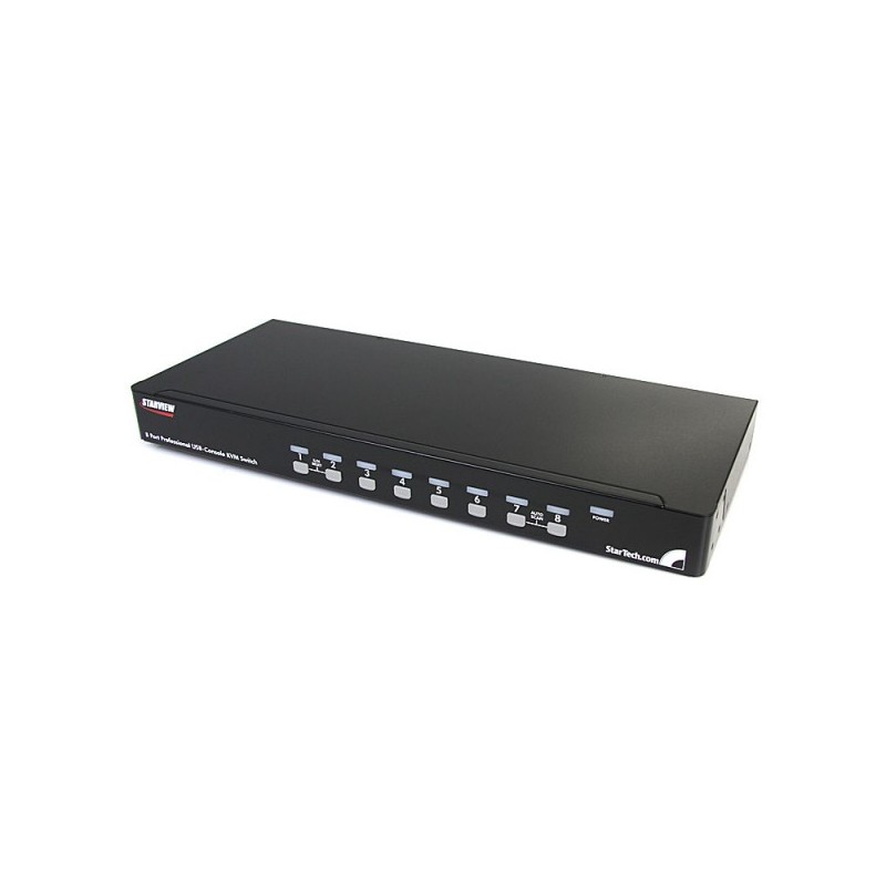 StarTech.com 8 Port 1U Rack Mount USB KVM Switch with OSD