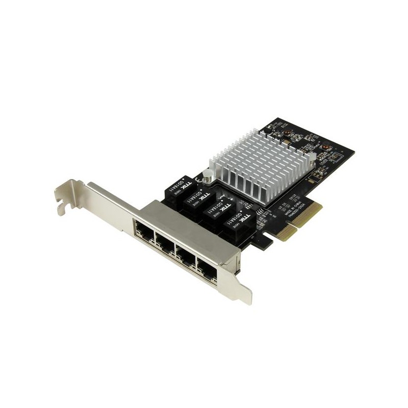 StarTech.com 4-Port Gigabit Ethernet Network Card - PCI Express, Intel I350 NIC