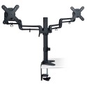 Tripp Lite Dual Full Motion Flex Arm Desk Clamp for 13" to 27" Monitors