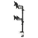 Tripp Lite Quad Full Motion Flex Arm Desk Clamp for 13" to 27" Monitors