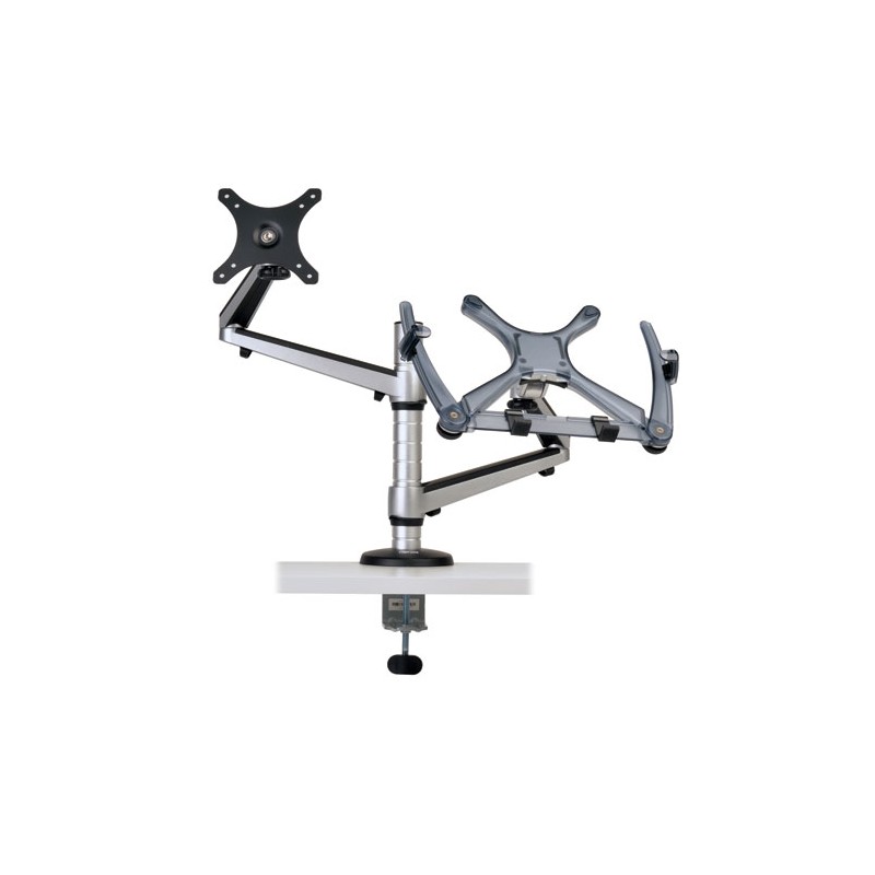 Tripp Lite Full Motion Dual Desk Clamp for 13" to 27" Monitors and Laptops Up to 15"