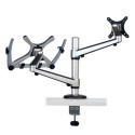 Tripp Lite Full Motion Dual Desk Clamp for 13" to 27" Monitors and Laptops Up to 15"