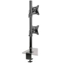 Tripp Lite Dual Vertical Flat-Screen Desk Stand / Clamp Mount for 15 to 27 Flat-Screen Displays