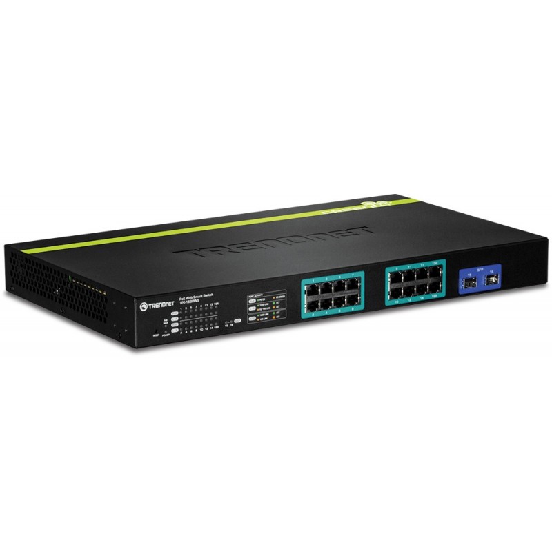 Trendnet TPE-1620WS 16-Port Gigabit Web Smart PoE+ Switch