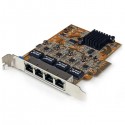 StarTech.com 4 Port PCI Express Gigabit Ethernet NIC Network Adapter Card