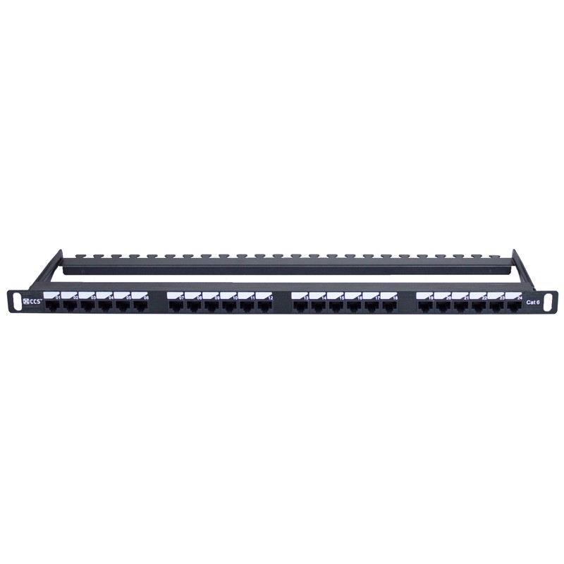 Half U Cat 6 UTP Elite Patch Panel