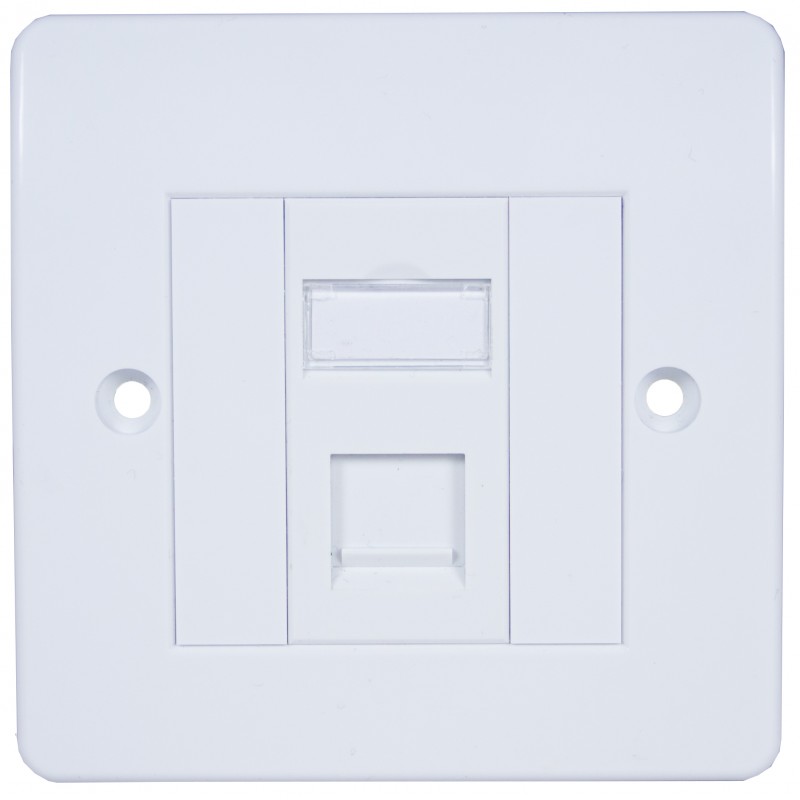 Cat6a FTP RJ45 Modules with Faceplate