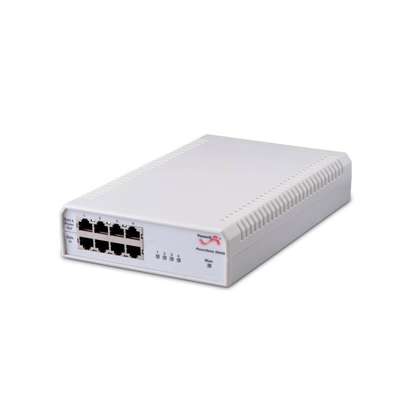 Microsemi PowerDsine PoE 4-Port Gig Midspan-802.3AF 4Port Small Footprint POE mi