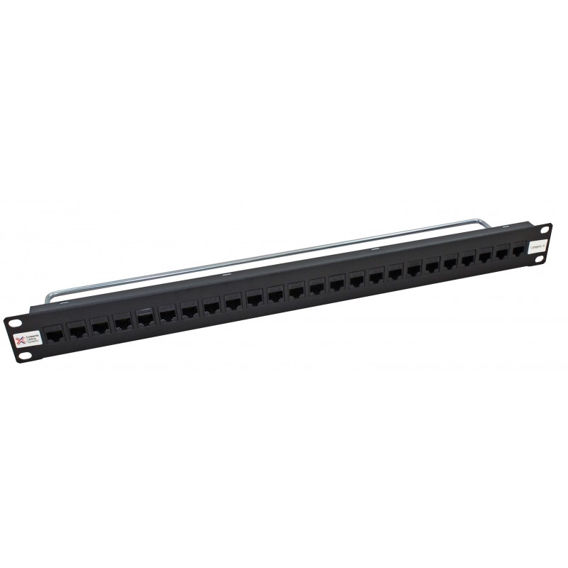 24 Port Thru-Coupler Cat5e UTP RJ45 Patch Panel