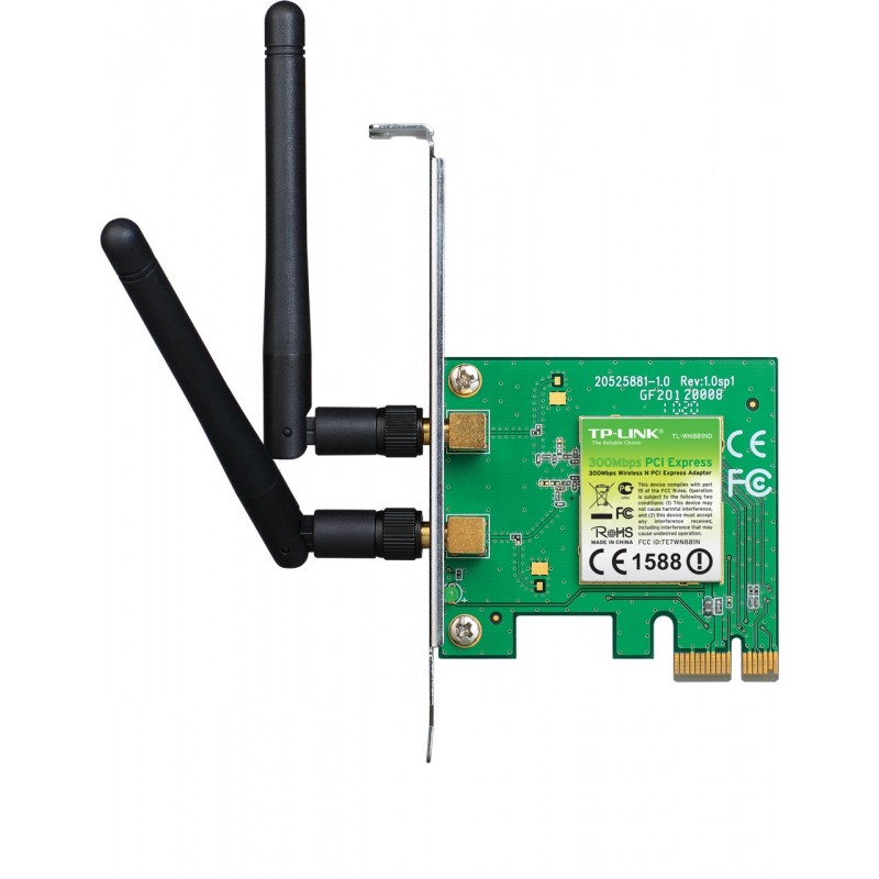 TP-LINK TL-WN881ND 300Mbps Wireless N PCI Express Adapter with low profile bracket