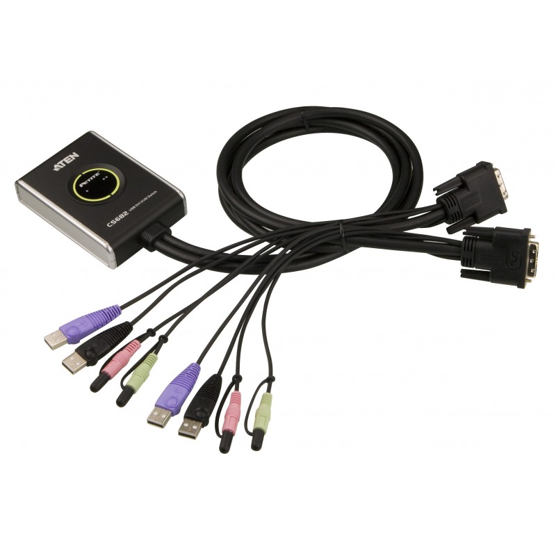 Aten CS682 2-Port USB 2.0 DVI KVM Switch