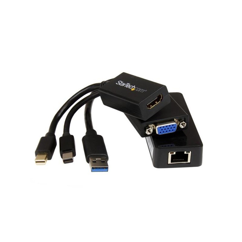 Microsoft&reg; Surface&trade; Pro 3 HDMI VGA and Gigabit Ethernet Adapter Bundle &ndash; MDP to HDMI / VGA &ndash; USB 3.0 to Gb