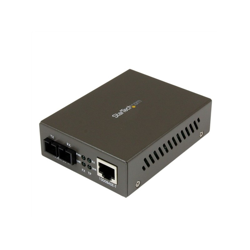 StarTech.com 1000 Mbps Gigabit Multi Mode Fibre Ethernet Media Converter SC 550m